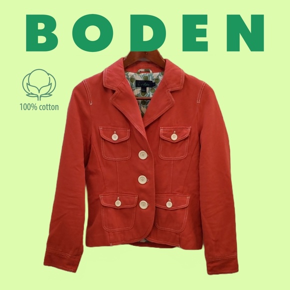 Boden Jackets & Blazers - BODEN jacket / blazer - Reddish Orange - size US 6
